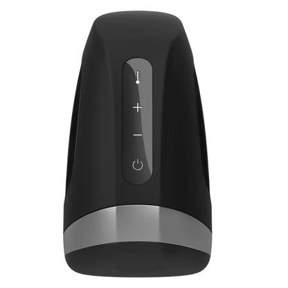 Satisfyer Men Heat Vibration intymus įrenginys su šildymo funkcija, juodas