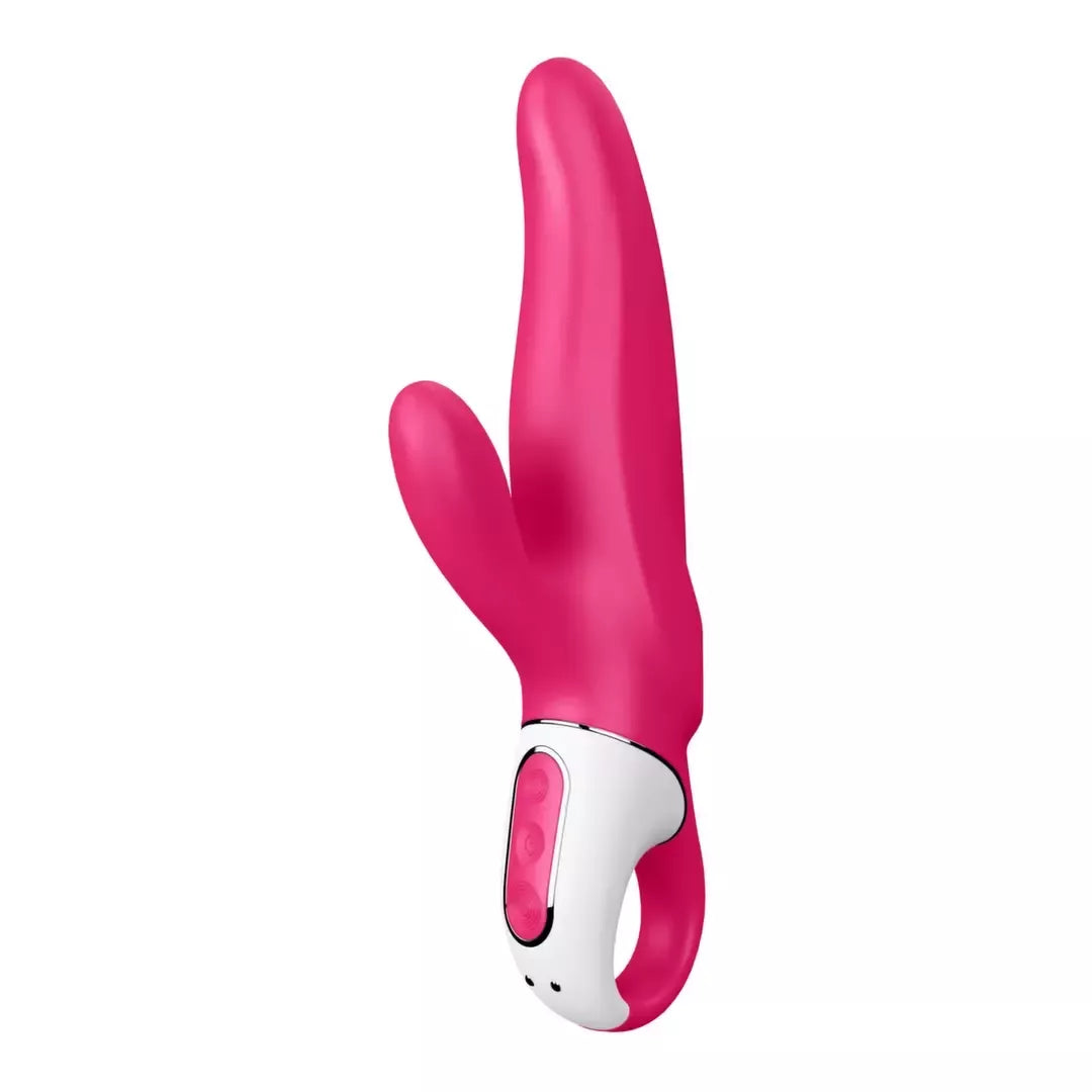 Satisfyer Mr. Rabbit silikoninis dvigubos stimuliacijos prietaisas, violetinis