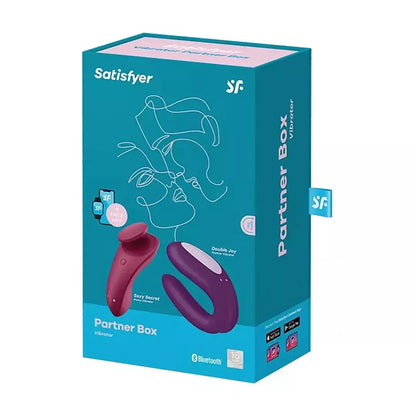 Satisfyer Partner Box 1 – intymių prekių rinkinys su „Bluetooth“ ir programėlės valdymu