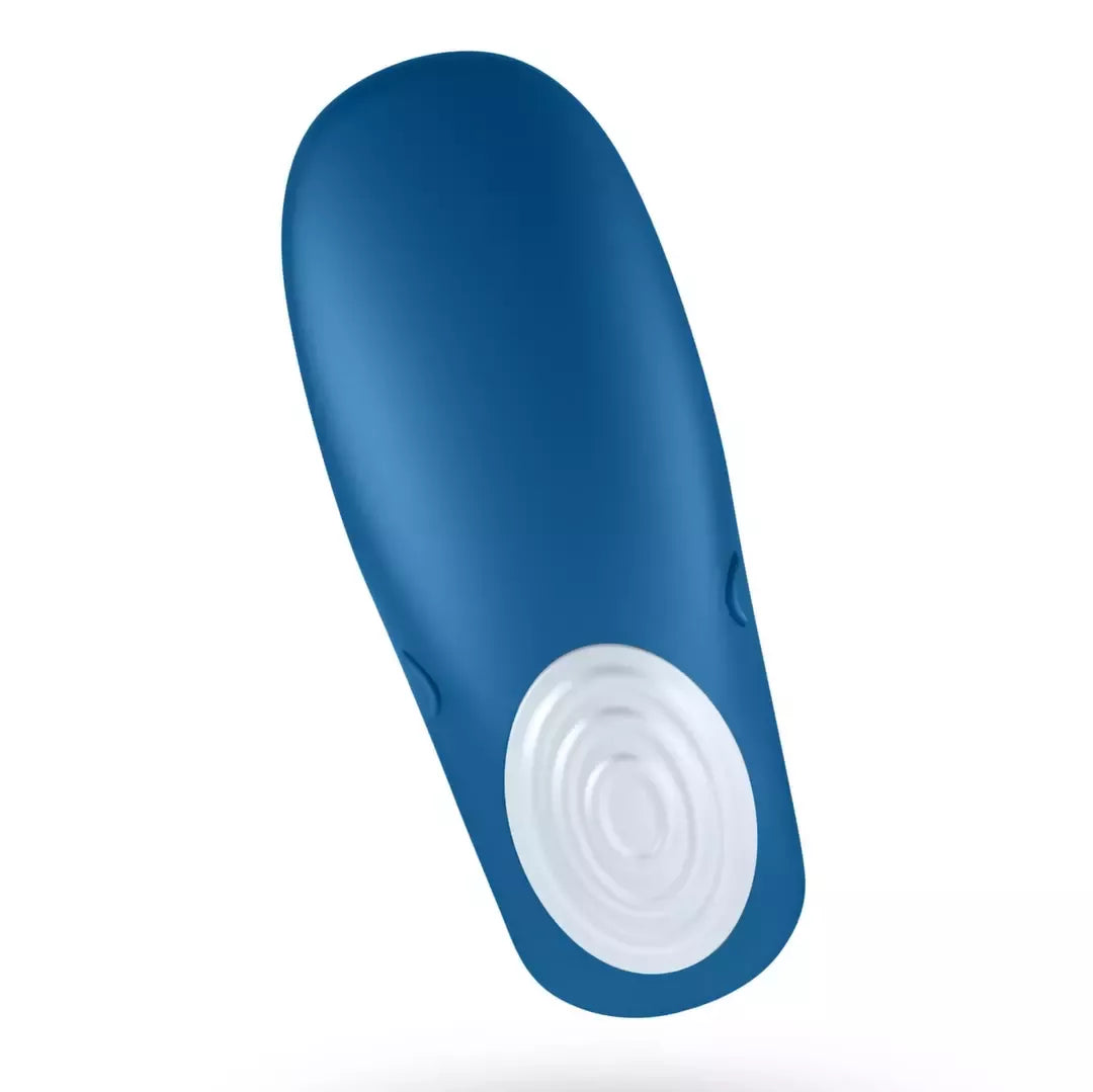 Satisfyer Partner Double Whale poroms skirtas modelis, vandeniui atsparus, mėlynas silikoninis