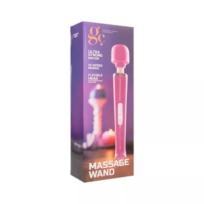 Satisfyer Power Flower masažo lazdelė, rožinė, 10 greičių, lanksti galvutė