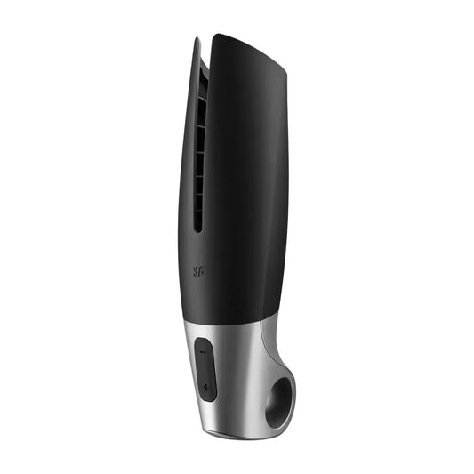 Satisfyer Power Intimate Machine silikoninis, „Bluetooth“, atsparus vandeniui, juodas