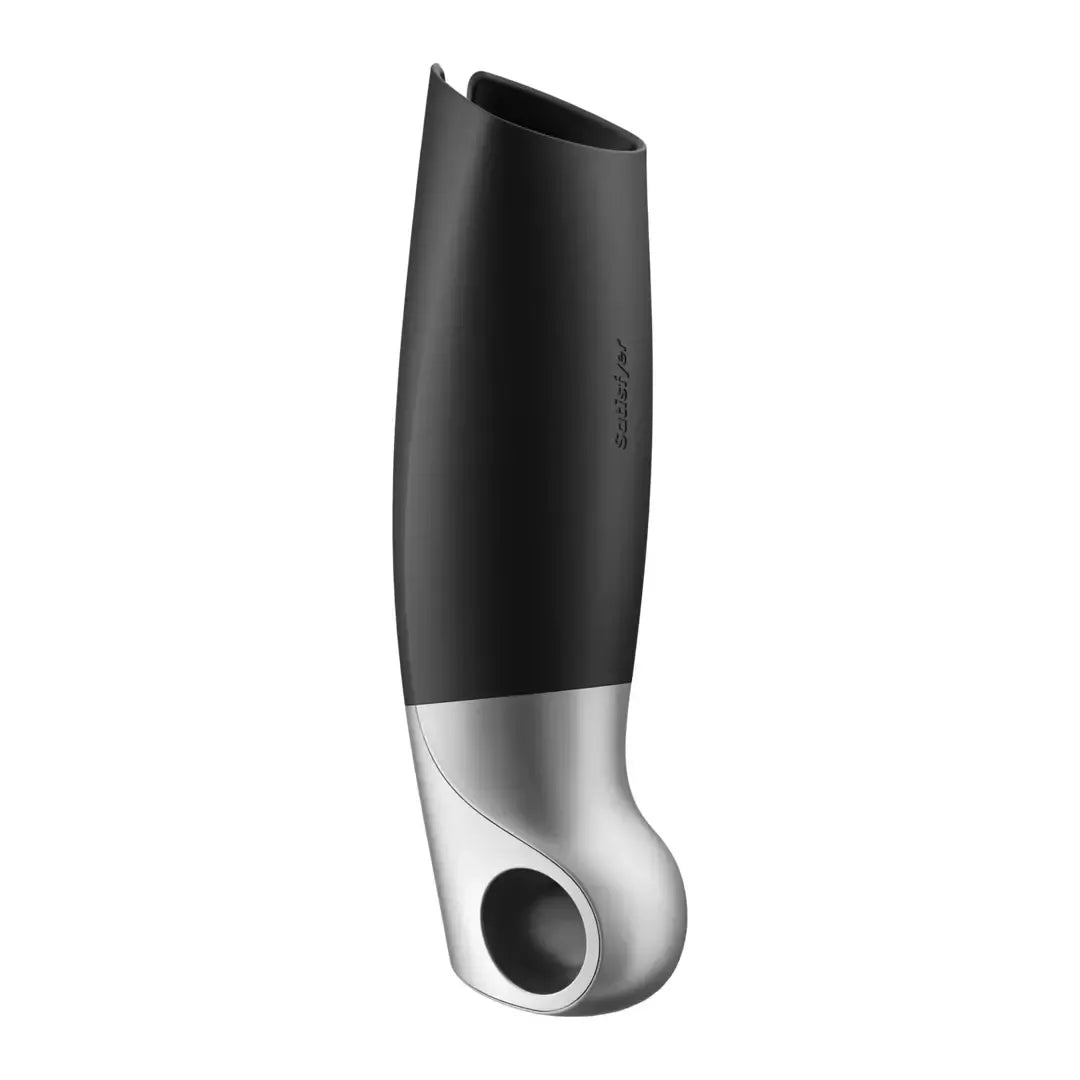 Satisfyer Power Intimate Machine silikoninis, „Bluetooth“, atsparus vandeniui, juodas