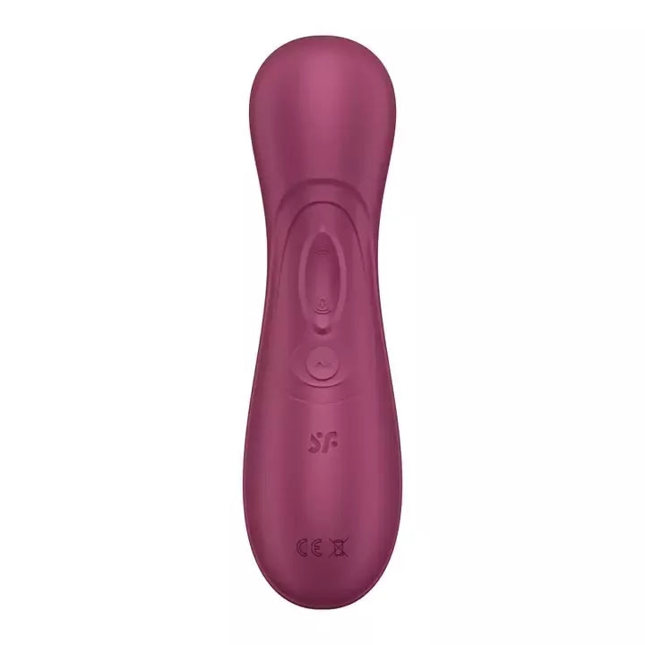 Satisfyer Pro 2 Generation 3 Wine Red – programėle valdomas oro impulsų stimuliatorius