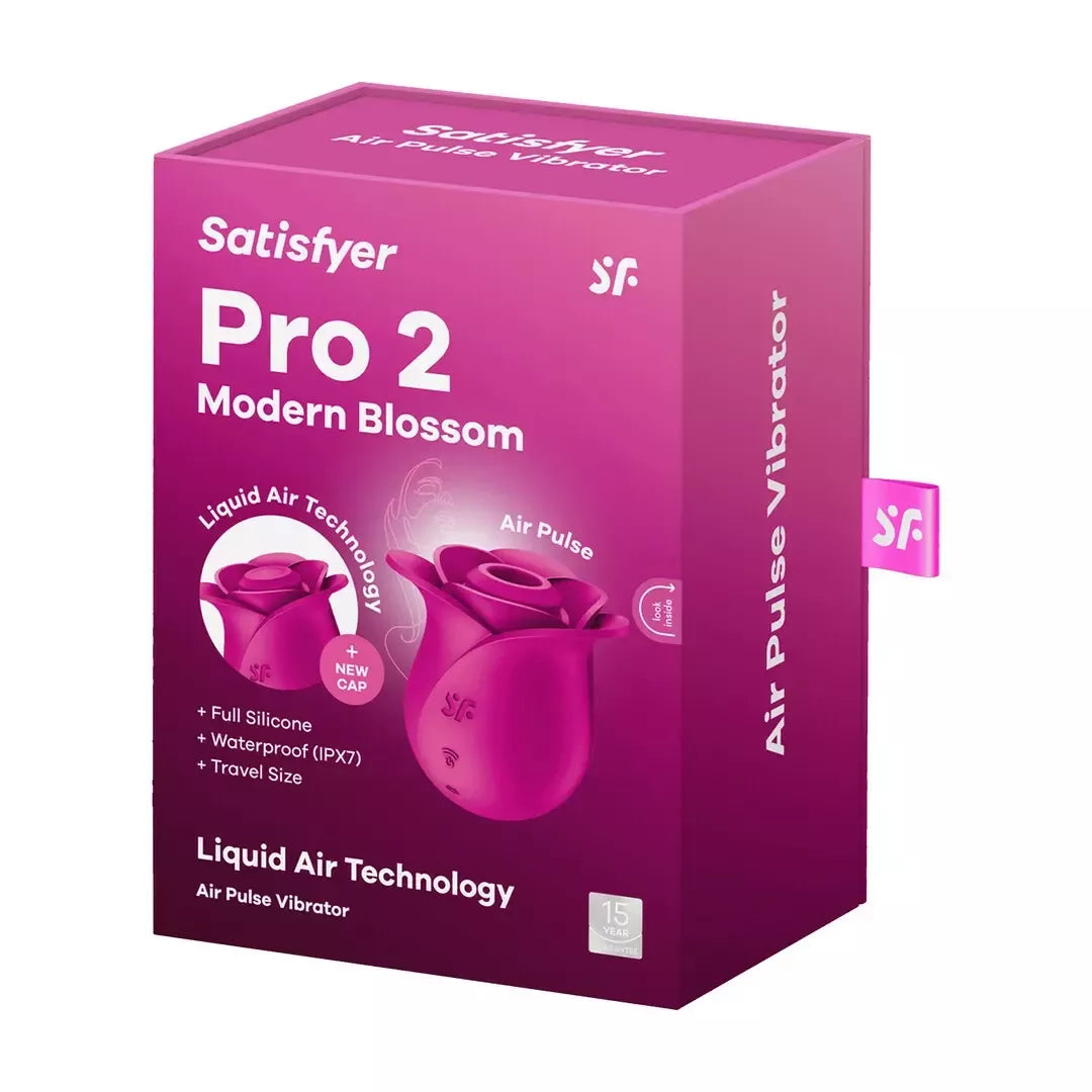 Satisfyer Pro 2 Modern Rose slėgio bangų stimuliatorius, rožinio aukso spalvos, 11 režimų