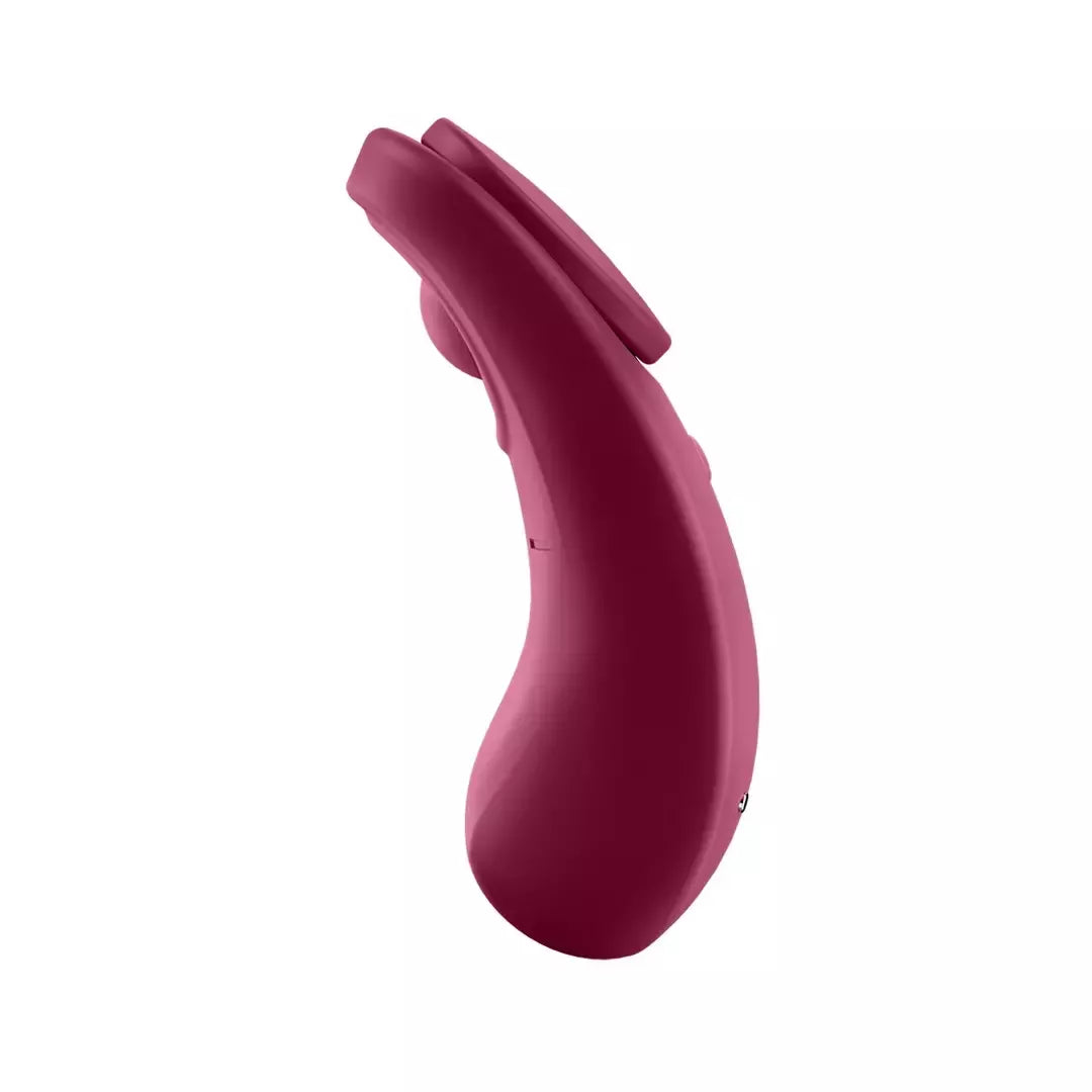 „Satisfyer Sexy Secret“ belaidis kelnaičių prietaisas, valdymas programėle, silikonas, juodas