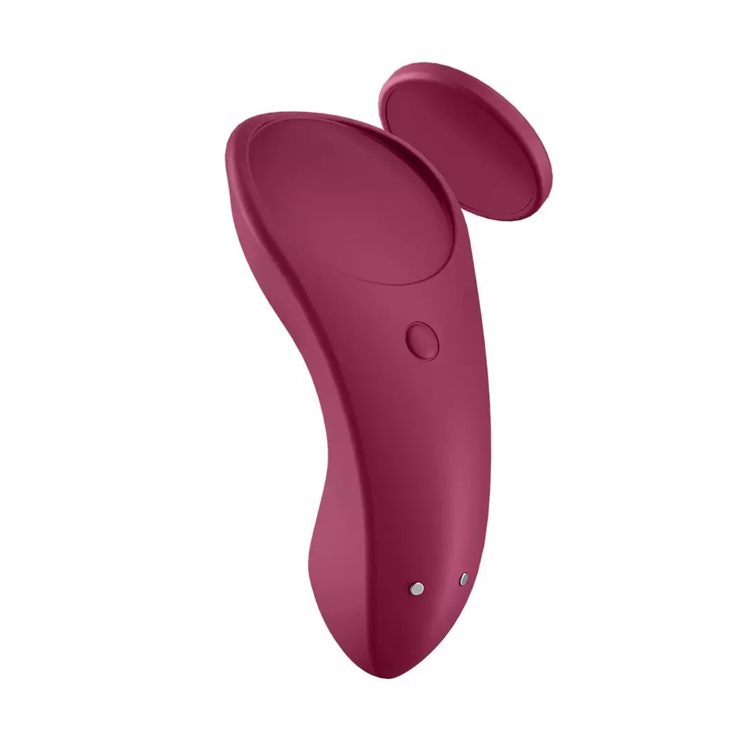 „Satisfyer Sexy Secret“ belaidis kelnaičių prietaisas, valdymas programėle, silikonas, juodas
