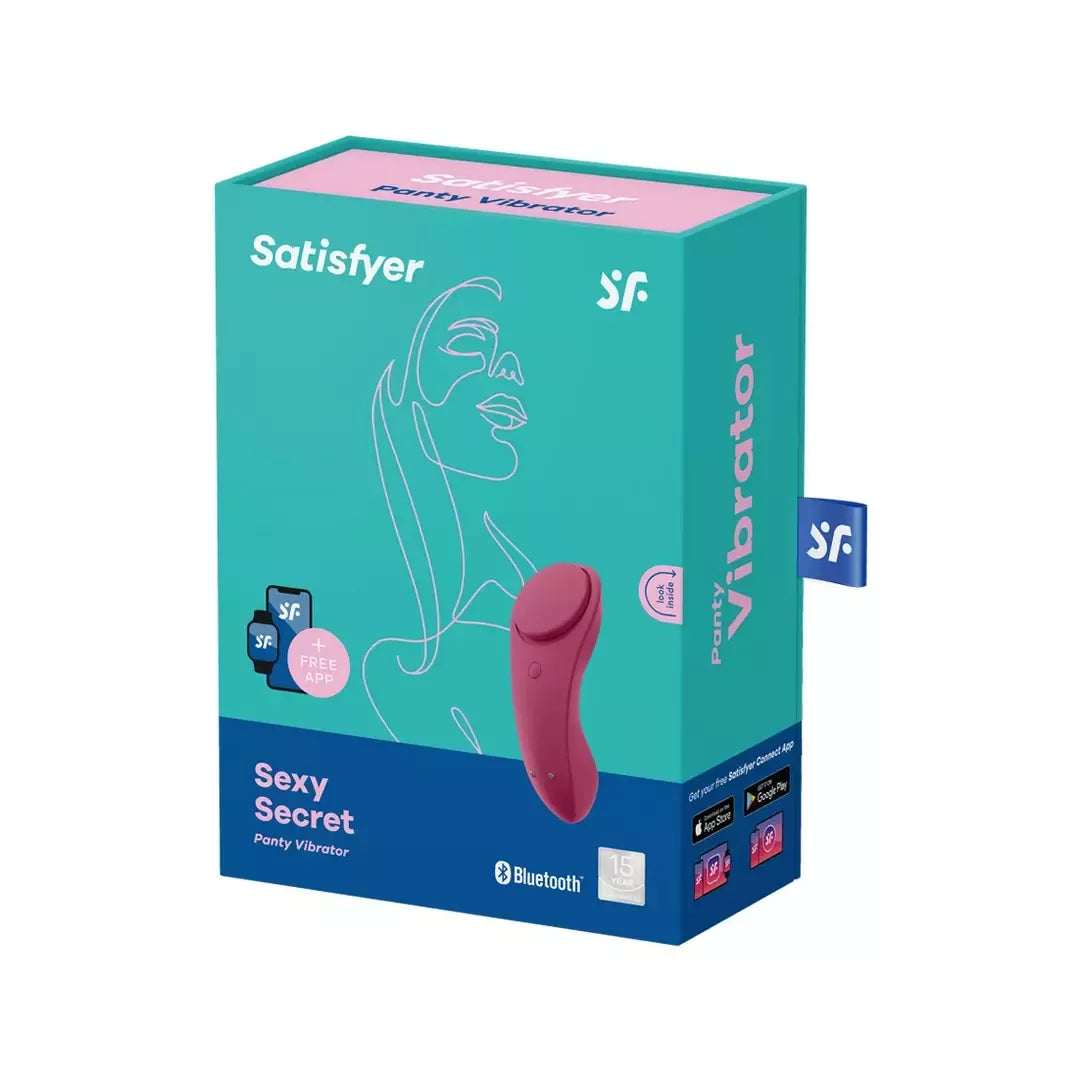„Satisfyer Sexy Secret“ belaidis kelnaičių prietaisas, valdymas programėle, silikonas, juodas
