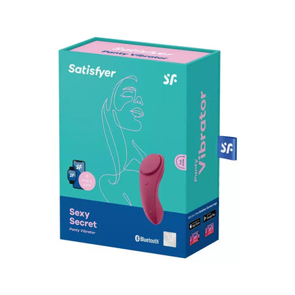 „Satisfyer Sexy Secret“ belaidis kelnaičių prietaisas, valdymas programėle, silikonas, juodas