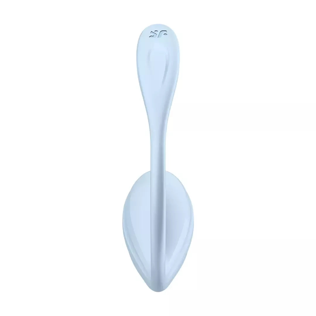 Satisfyer Smooth Petal Connect App nešiojamas intymus prietaisas, šviesiai mėlynas