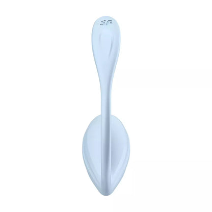 Satisfyer Smooth Petal Connect App nešiojamas intymus prietaisas, šviesiai mėlynas