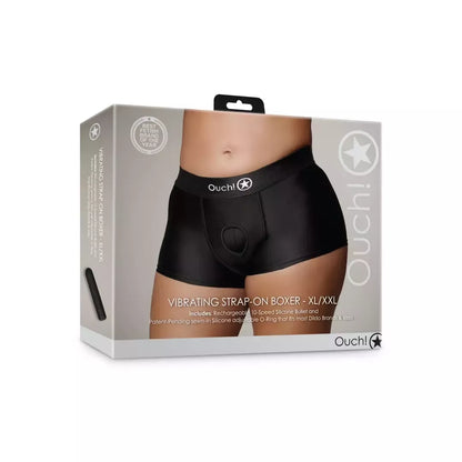Satisfyer Strap-on Boxer XL/XXL Black – įkraunama vibracinė sistema