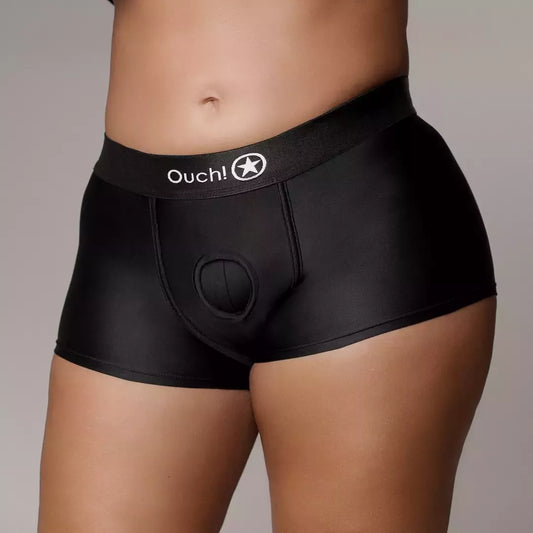 Satisfyer Strap-on Boxer XL/XXL Black – įkraunama vibracinė sistema
