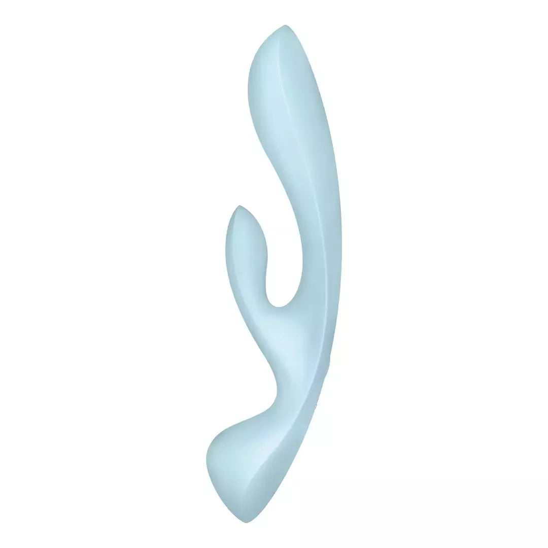 Satisfyer Triple Oh triušio tipo vibratorius ir masažuoklis, silikoninis, rožinis