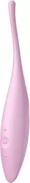 Satisfyer Twirling Joy precizinio antgalio vibratorius, rožinis, įkraunamas per USB