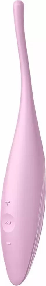 Satisfyer Twirling Joy precizinio antgalio vibratorius, rožinis, įkraunamas per USB