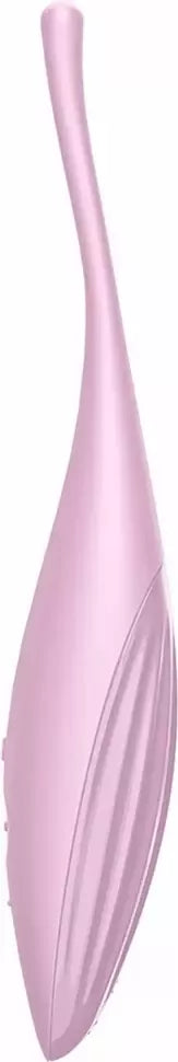 Satisfyer Twirling Joy precizinio antgalio vibratorius, rožinis, įkraunamas per USB
