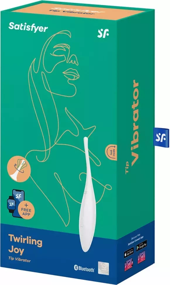 Satisfyer Twirling Joy precizinis stimuliatorius, rožinis, įkraunamas per USB