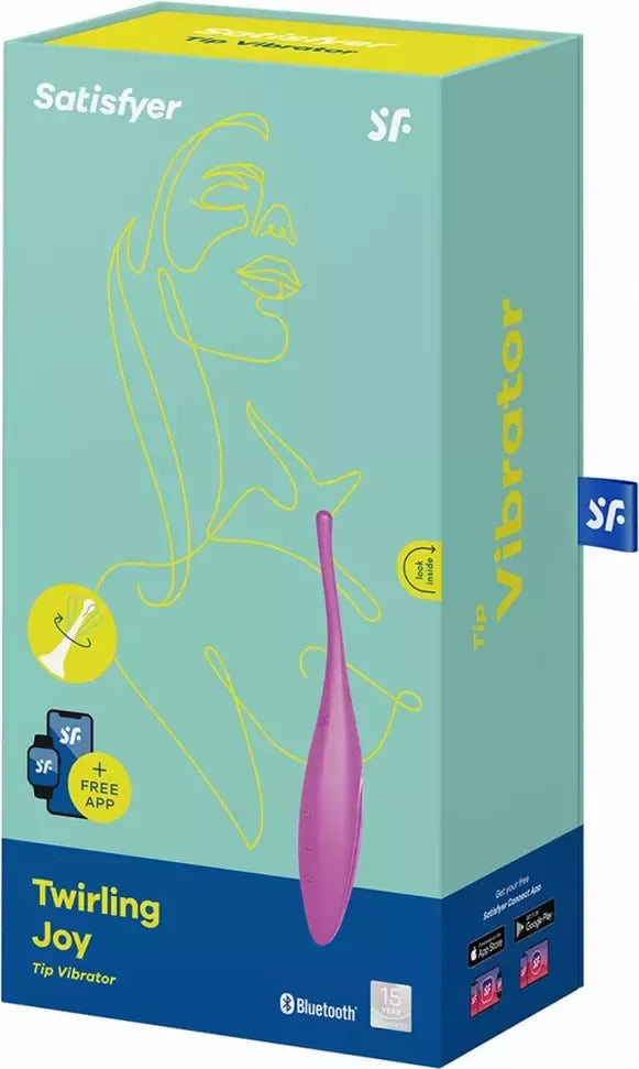 Satisfyer Twirling Joy tikslaus antgalio vibratorius USB rožinis