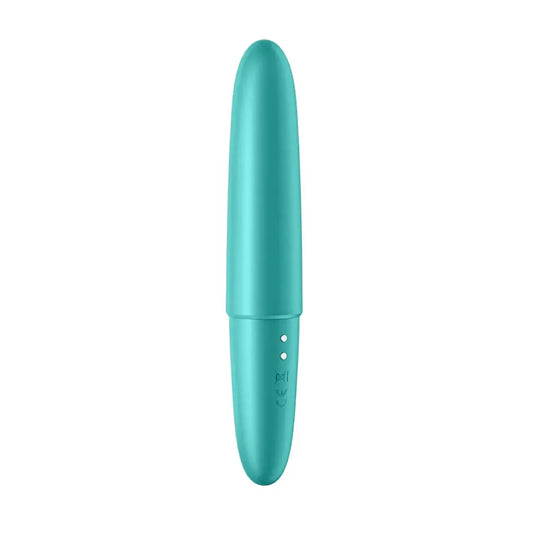 Satisfyer Ultra Power Bullet 6 Turquoise – kompaktiškas vibracinis prietaisas