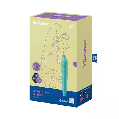 Satisfyer Ultra Power Bullet 8 Precision Tip intymus prietaisas, turkio spalvos