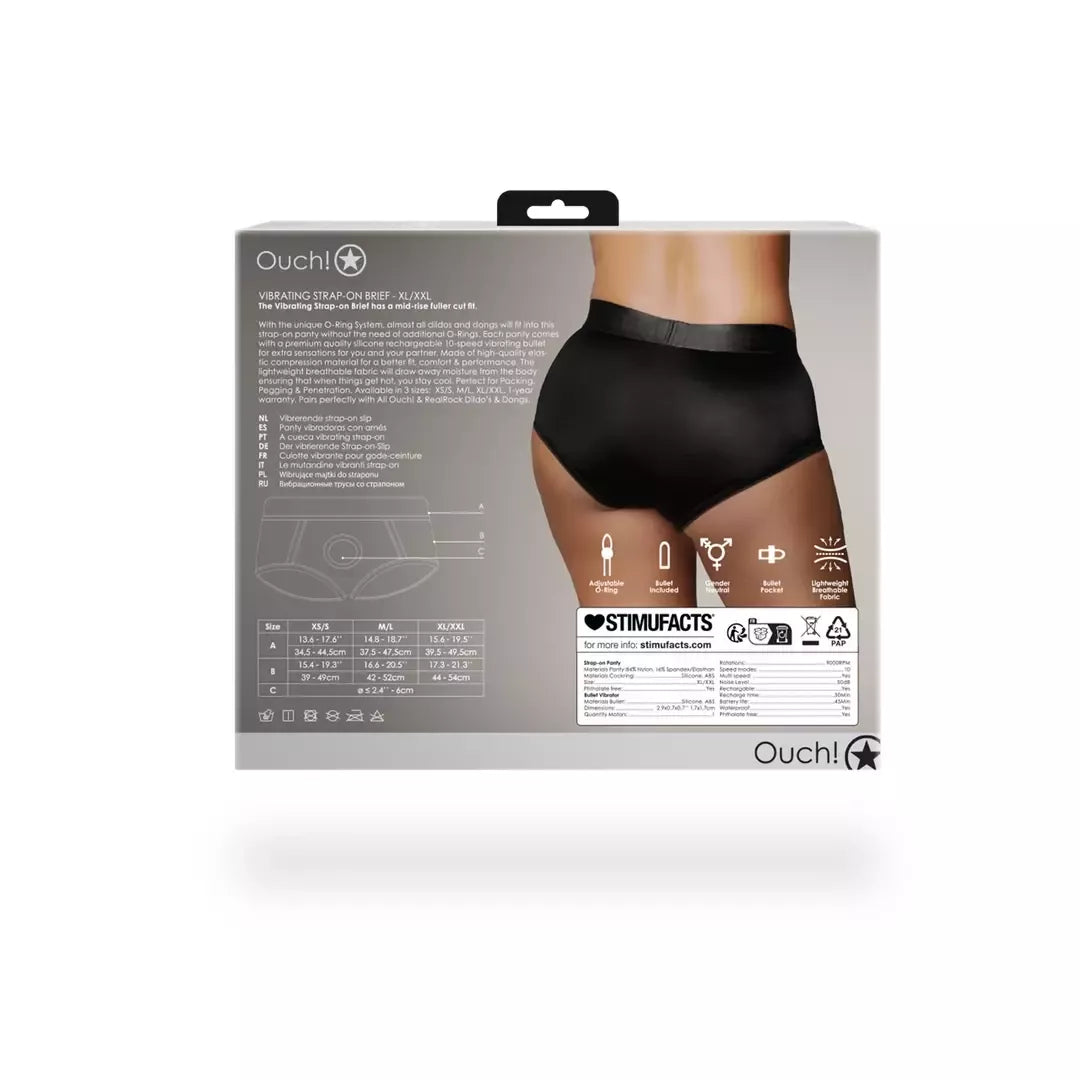 Satisfyer vibruojančios diržinės kelnaitės XL/XXL – juodos, 10 greičių kulka, reguliuojamas dydis