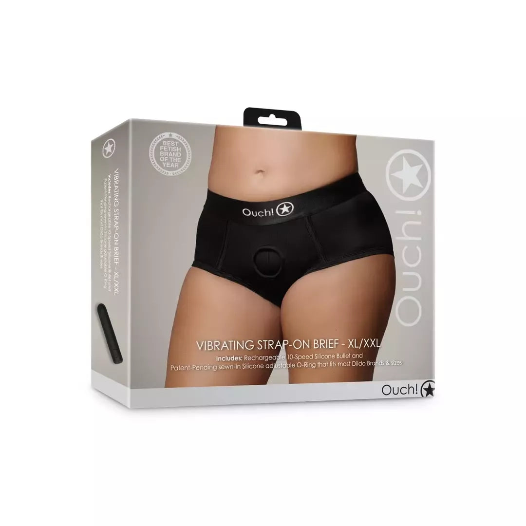 Satisfyer vibruojančios diržinės kelnaitės XL/XXL – juodos, 10 greičių kulka, reguliuojamas dydis