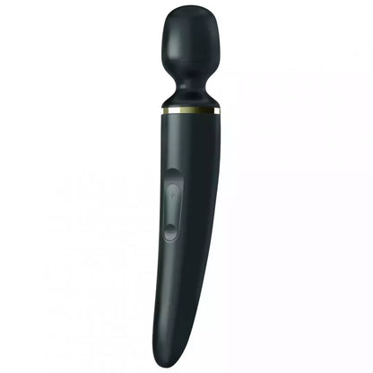 Satisfyer Wand-er Woman Black XXL masažuoklis – 50 režimų, atsparus vandeniui, silikoninis