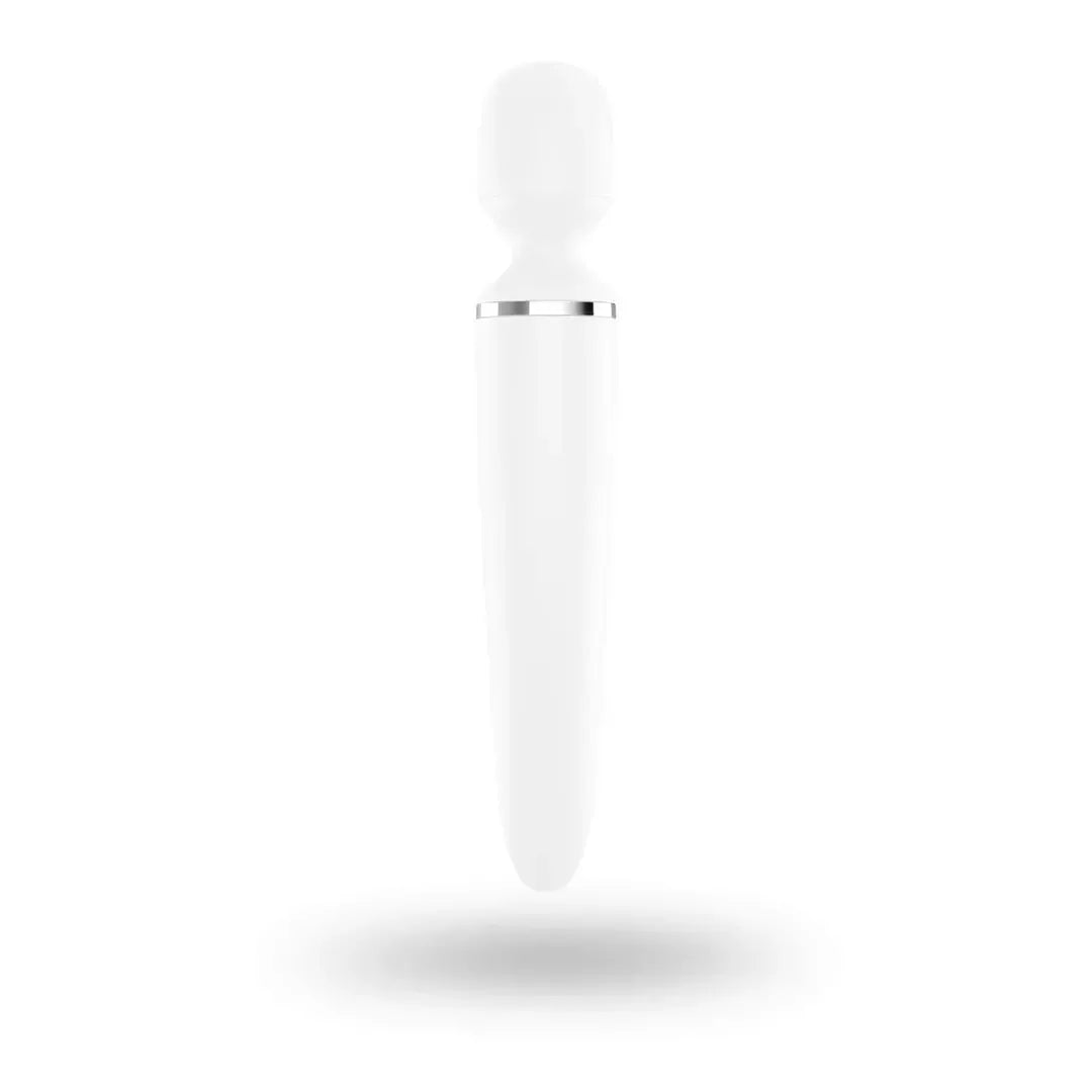 Satisfyer Wand-er Woman White XXL masažuoklis, 50 režimų, vandeniui atsparus