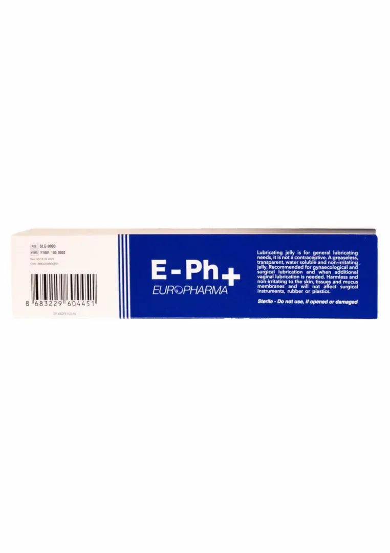 Scala Selection Europharma E-PhPlus sterilus lubrikantas 82 g, vandens pagrindo skaidrus gelis