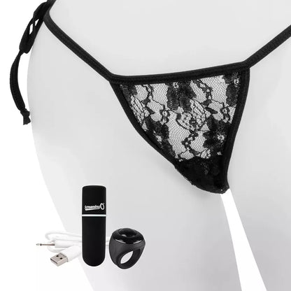 Screaming O Charged Remote-Control Intimate Panty Set Black įkraunamas