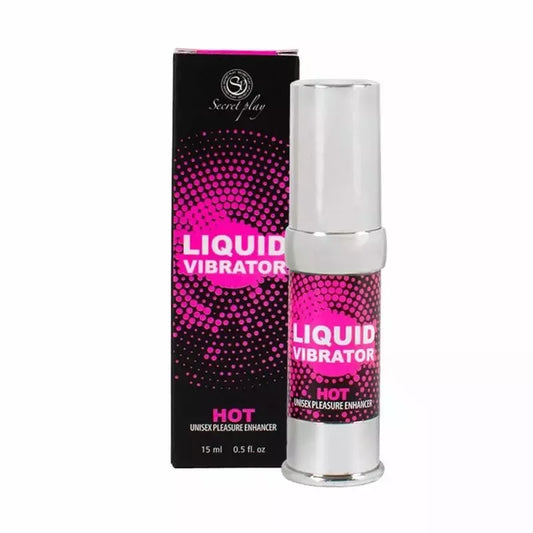 Secret Play Liquid Vibrator intymus gelis, braškių aromato, 15 ml, veganiškas, beoris