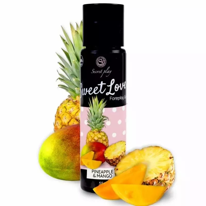 Secret Play Mango & Pineapple valgomasis vandens pagrindo gelis 60ml