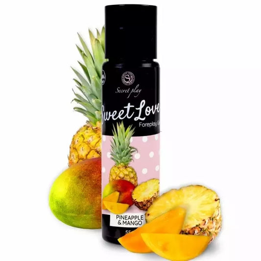 Secret Play Mango & Pineapple valgomasis vandens pagrindo gelis 60ml