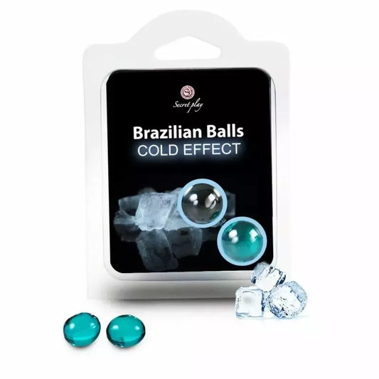 SECRETPLAY Brazilian Cooling Effect intymios sferos, 2 vnt., vandens pagrindo