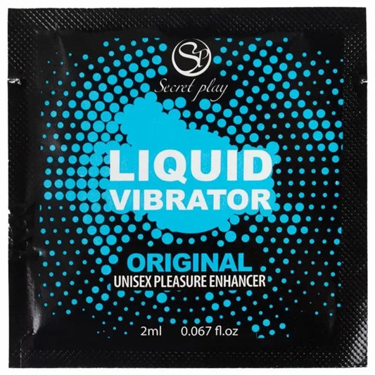 SECRETPLAY Liquid Vibrator Unisex gelis 2 ml – veganiška natūrali formulė, paketėlis