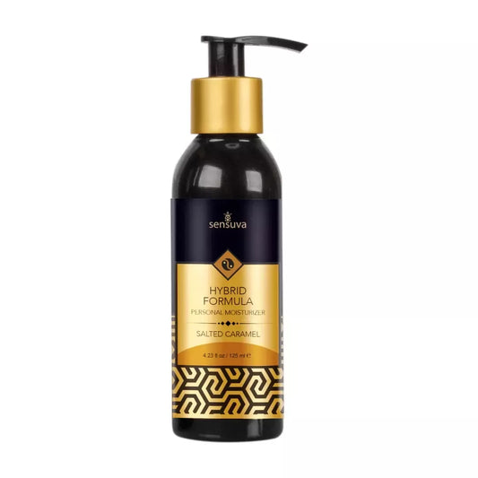 Sensuva Hybrid Moisturizer Salted Caramel 125 ml – švelnus vandens ir silikono pagrindu sukurtas drėkiklis