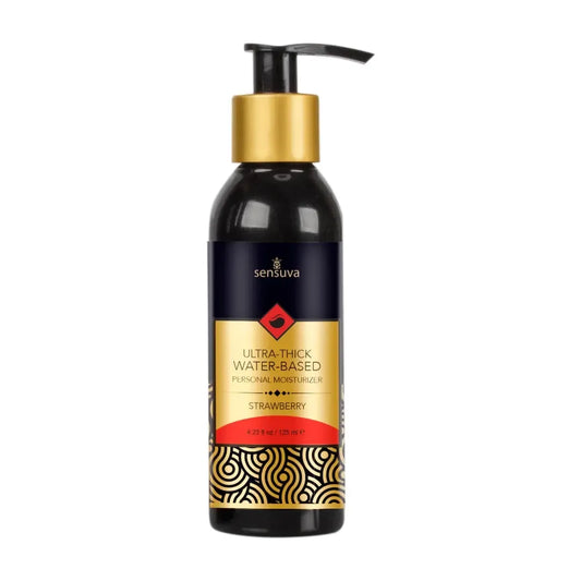 Sensuva itin tirštas vandens pagrindo drėkiklis, braškių kvapo, 125 ml