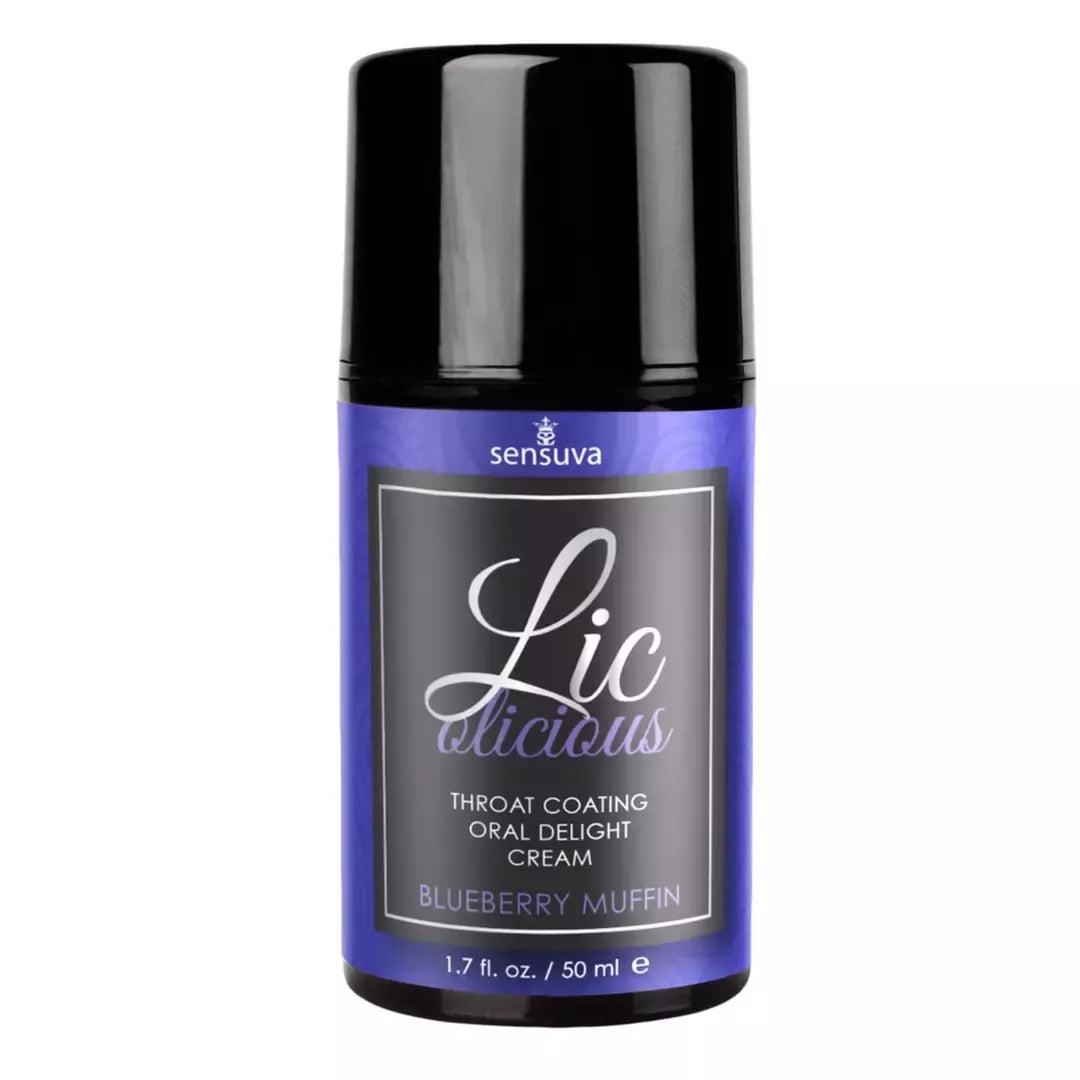 Sensuva Lic-o-licious intymus burnos kremas Blueberry Muffin, 50 ml