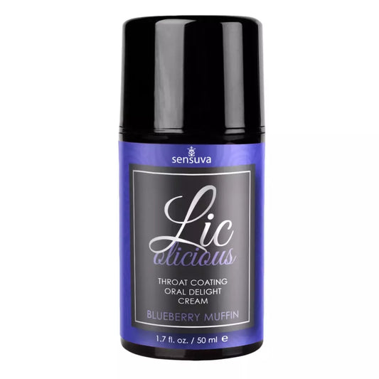 Sensuva Lic-o-licious intymus burnos kremas Blueberry Muffin, 50 ml
