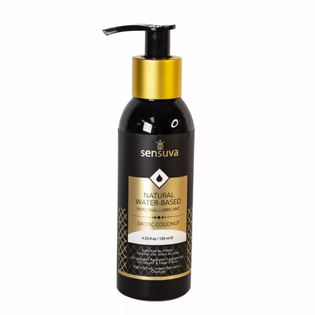 Sensuva Natural vandens pagrindo lubrikantas Coconut 125ml, švelnios formulės