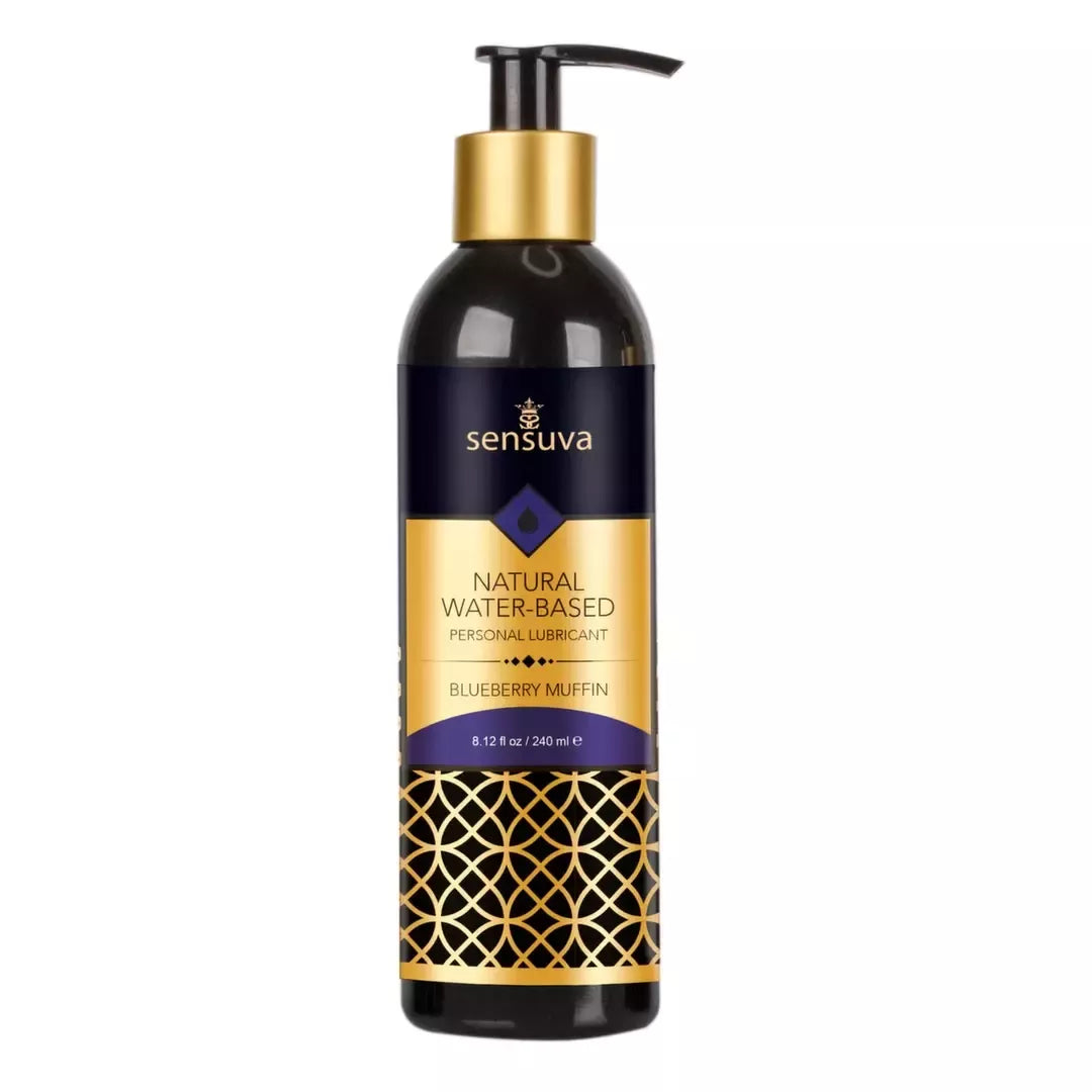 Sensuva Natural vandens pagrindu sukurtas lubrikantas Blueberry Muffin 240ml