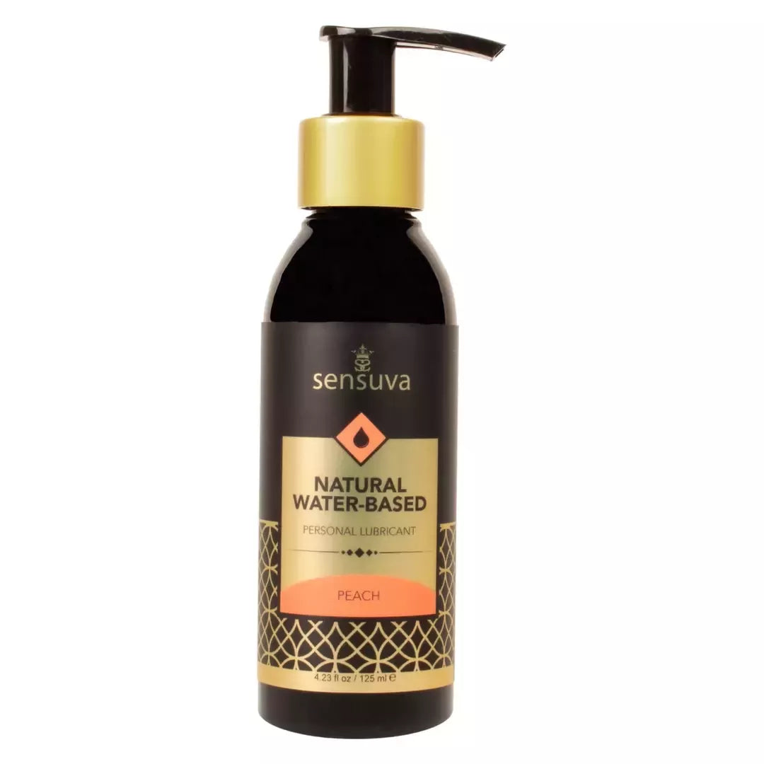 Sensuva Natural Water-Based Lubricant Peach 125ml – švelni formulė