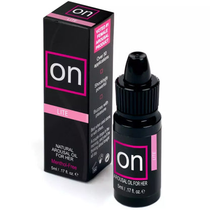 Sensuva ON Arousal Oil Lite 5ml – švelni formulė jautriai odai