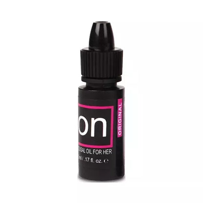 Sensuva ON Arousal Oil moterims 5 ml – natūrali botaninė formulė
