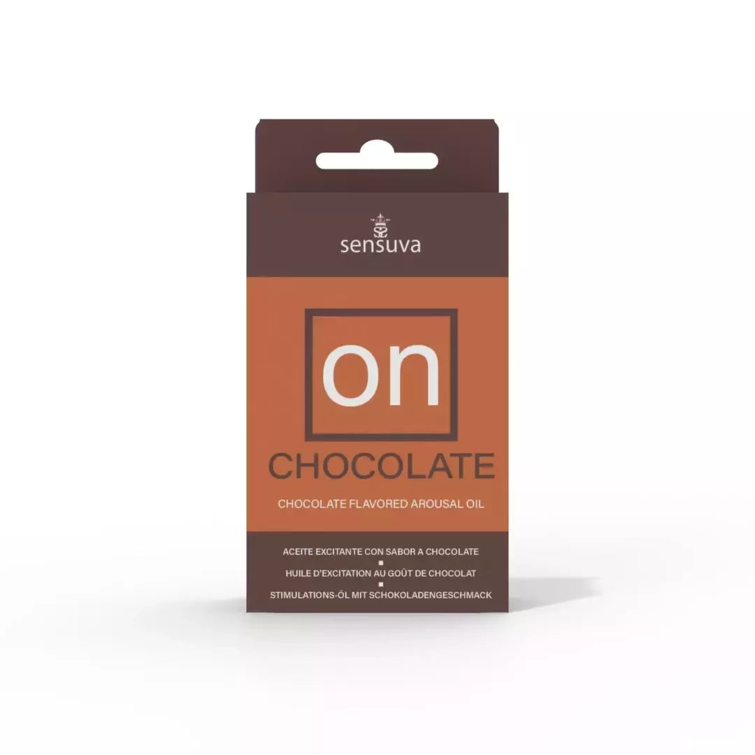 Sensuva ON Chocolate Arousal Oil 5 ml – šokolado skonio stimuliuojamasis aliejus