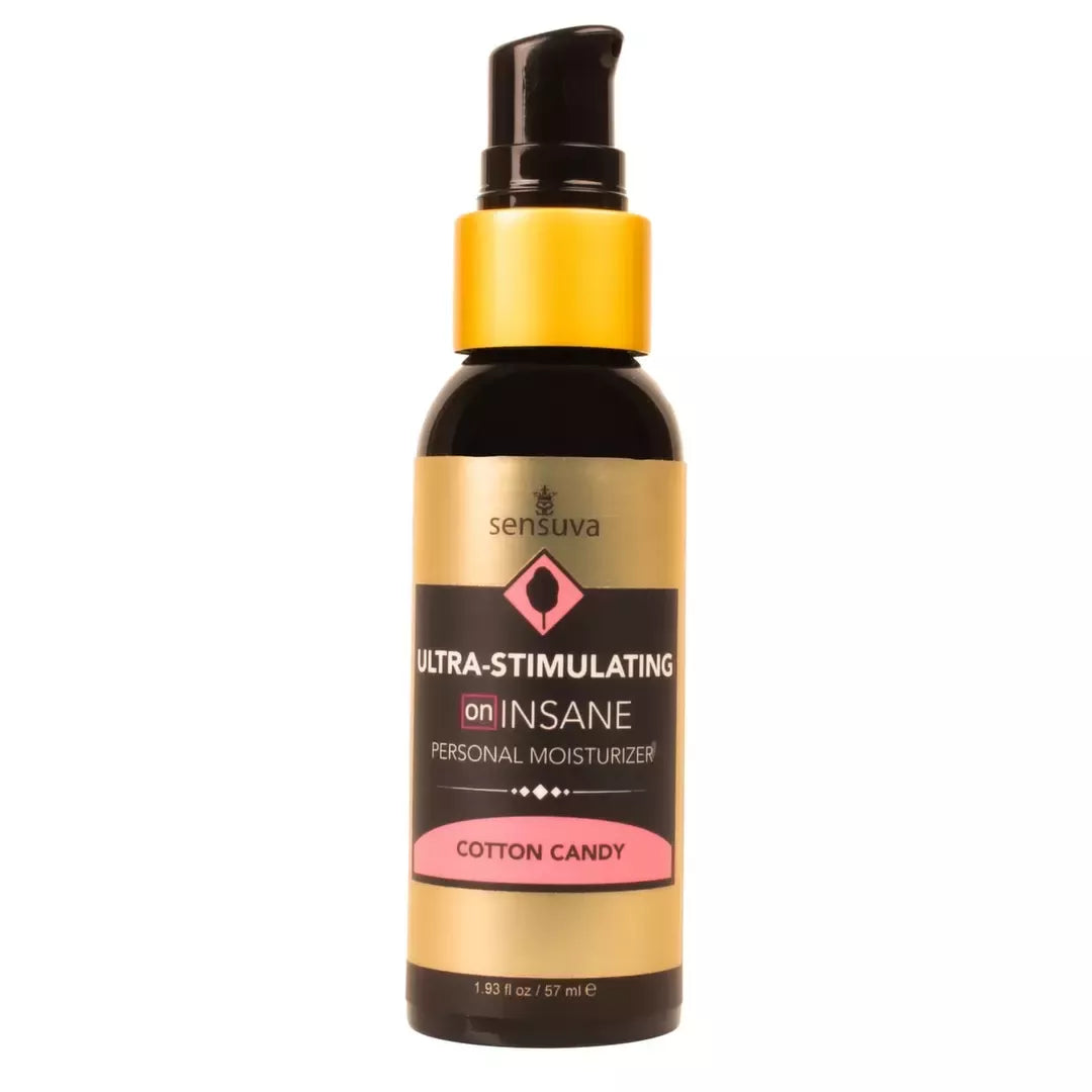 Sensuva ON Insane intymus gelis, Cotton Candy kvapo, 57 ml – šildanti formulė