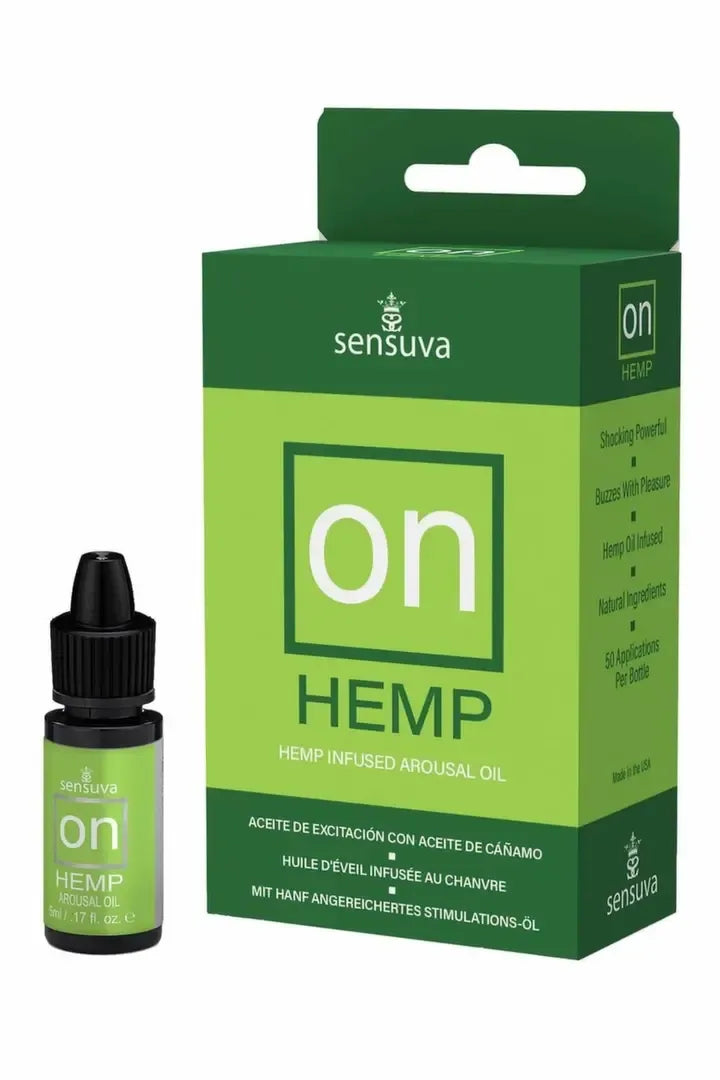 Sensuva ON kanapių sėklų aliejus, 5 ml – augalinė formulė su kanapių aliejumi