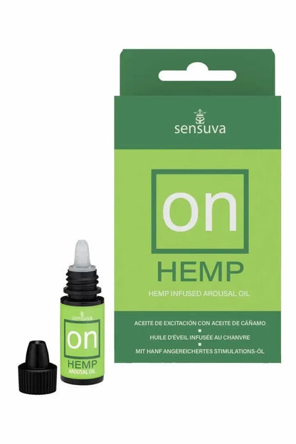 Sensuva ON kanapių sėklų aliejus, 5 ml – augalinė formulė su kanapių aliejumi