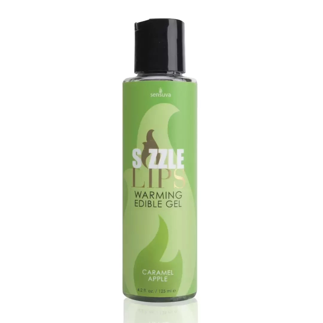 Sensuva Sizzle Lips valgomas šildomasis gelis Caramel Apple 125 ml